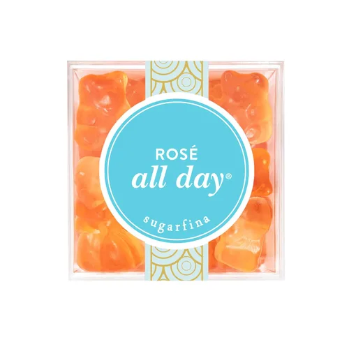 Vista 4 de Sugarfina Rose All Day Bears - Gomitas de oso pequeño cubo de caramelo, 3.8 onzas, 1 unidad