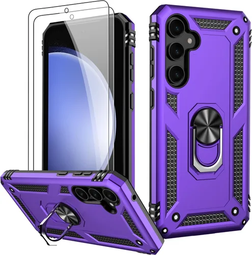 Vista 11 de LUMARKE Funda para Galaxy S8, pasa 16 pies, probada contra caídas con soporte de anillo magnético, compatible con soporte de montaje de automóvil