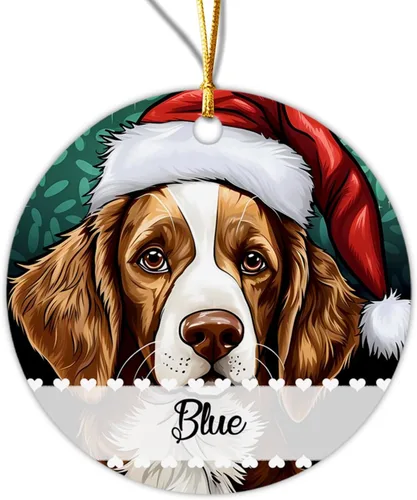 Vista 16 de Adorno de Navidad de Alaskan Malamute 2025, con nombre personalizado de Alaskan Malamute estilo vitral, regalo para hijo e hija, adorno