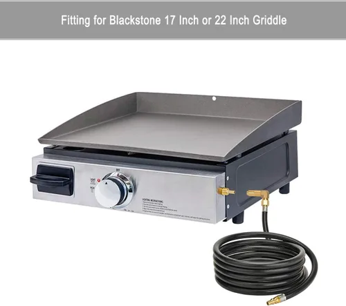 Vista 5 de Stanbroil Manguera de propano de conexión rápida para autocaravana de 12 pies con adaptador de codo de propano para caravana, kit de conexión rápida