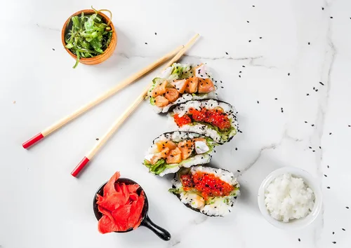 Vista 6 de Food to Live Arroz orgánico de sushi blanco de grano corto, 1 libra, estilo japonés sin OMG, arroz perfectamente pegajoso, vegano, a granel. Fácil