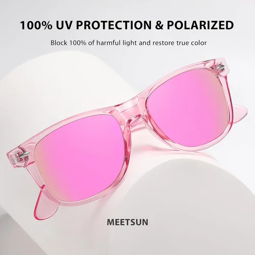 Vista 4 de MEETSUN Polarized Sunglasses for Men Women Classic Retro Driving Sun Glasses 100% UV Protection
