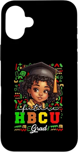 Vista 23 de Future HBCU Grad Black Girl Kids Graduation HBCU College Case for iPhone 16