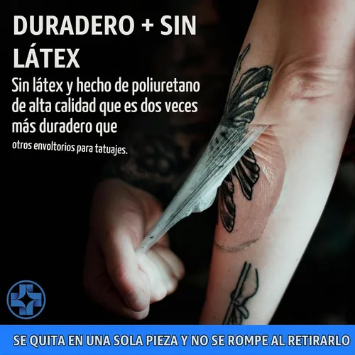 Vista 7 de Saniderm - Rollo de vendaje de cuidado posterior del tatuaje original