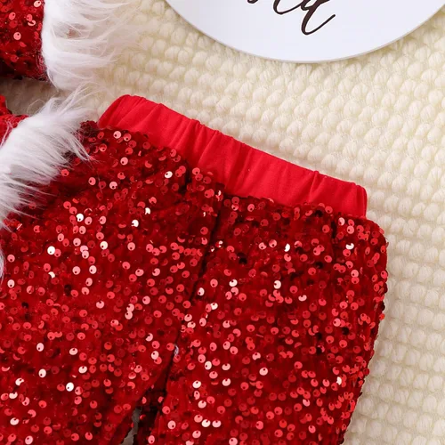 Vista 5 de Tops de Navidad para bebés y niñas, leggings trajes de Navidad
