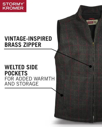 Vista 12 de Stormy Kromer The Ironwood Vest - Chaleco de invierno con cremallera para hombre, ropa de abrigo para clima frío