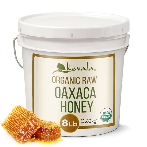 Vista 14 de Kevala Miel orgánica cruda de oaxaca - 14 oz, tarro de vidrio, sin aditivos