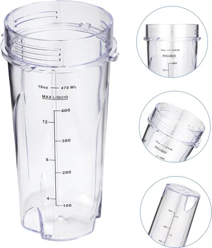 Vista 3 de Tazas de licuadora QB3001SS QB3000SS de 16OZ para licuadora personal