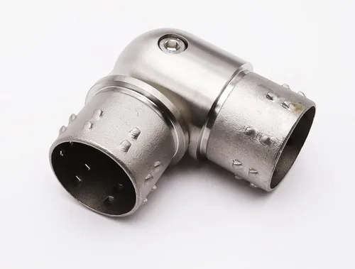 Vista 22 de Conector de barandilla de acero inoxidable 316, conector de codo de carpintero empotrado con forma de esquina de 3 vías para tubería de calibre 16
