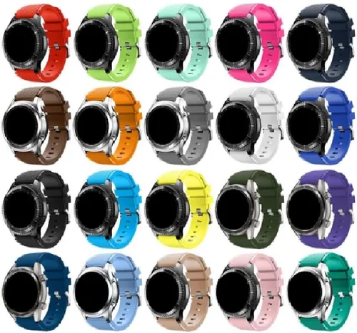 Vista 6 de Minggo - Correas para Samsung Gear S3 Frontier/Classic Watch, pulsera de silicona, correa deportiva, correa de repuesto, Coffee