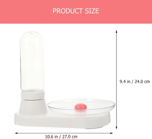 Vista 2 de Ipetboom Dispensador automático de agua para mascotas para perros y gatos: fuentes de agua para mascotas de 14.2 fl oz, agua blanca con filtro fácil