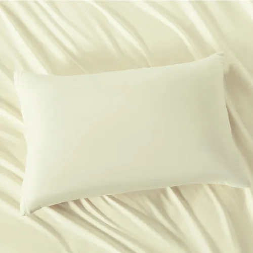 Vista 8 de Paquete de 2 fundas de almohada de microfibra con cremallera, suaves y cómodas, no se encogen, color beige, juego de 2 fundas de almohada estándar