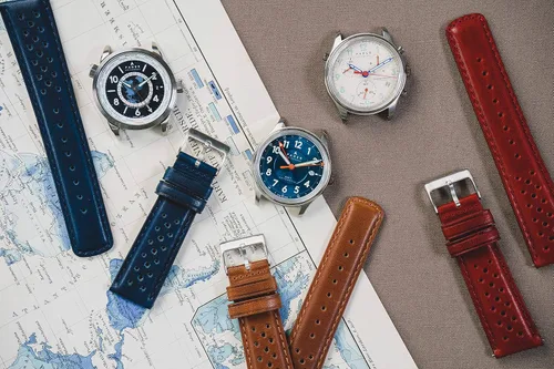 Vista 6 de Barton Racing & Rally Horween - Correas de cuero con barras de resorte de liberación rápida integradas, longitud estándar para muñecas de 5 a 8