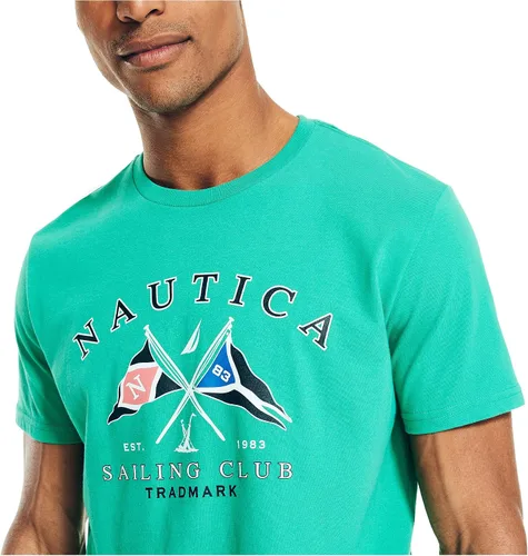 Vista 3 de Nautica Camiseta estampada de Sailing Club para hombre