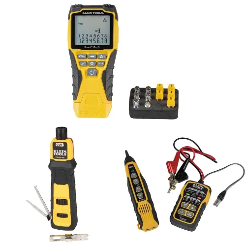 Vista 10 de Klein Tools VDV501-851 Kit de probador de cables y herramienta de perforación de impacto con hoja 66/110 y Klein Tools VDV226-110 Trinquete modular