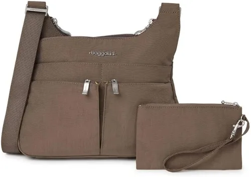Vista 15 de Baggallini Crossbody Travel Bag 11x8.5 Lightweight Water-resistant Nylon Handbag Manzana