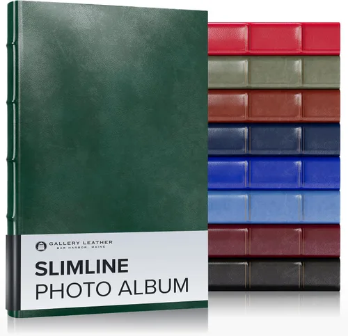 Vista 12 de Gallery Leather Álbum de fotos de 4 x 6 pulgadas, álbum de fotos con 3 anillas, 60 páginas para 120 fotos, rellenable, puede adaptarse a fotos de 4