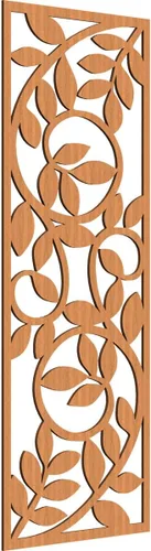 Vista 17 de 9 3/8"W x 24 3/8"H x 1/4"T Utica Decorativo Fretwork Madera Paneles de Pared, Abedul