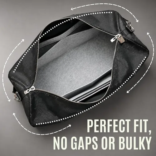 Vista 5 de Divitize Organizador de bolso premium compatible con LV Keepall 25/35/45/50/55/60, hecho a mano, ajuste perfecto, cómodo y resistente, fieltro