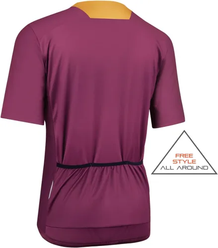 Vista 2 de CEROTIPOLAR Camiseta de ciclismo de ajuste holgado para hombre, 3 bolsillos traseros, transpirable, de secado rápido