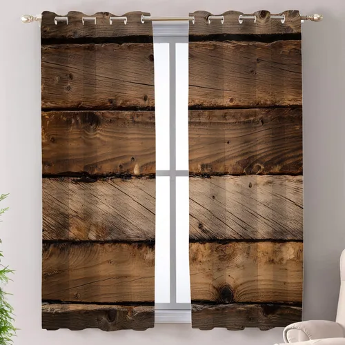 Vista 95 de Shrahala Floral Abstract Design Blackout Curtain Tiers, Minimalist Flower Illustration Kitchen Valance Light Blocking Tier Drapes with Rod Pocket, 2