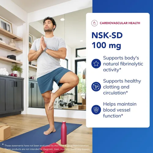 Vista 3 de Pure Encapsulations NSK-SD - 100 mg de Nattokinase - para la circulación sanguínea normal - Apoya la actividad fibrinolítica* - Sin gluten y sin OMG