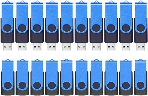 Vista 13 de ABLAZE Paquete de 10 unidades flash de 128 MB, USB 2.0 con cordones