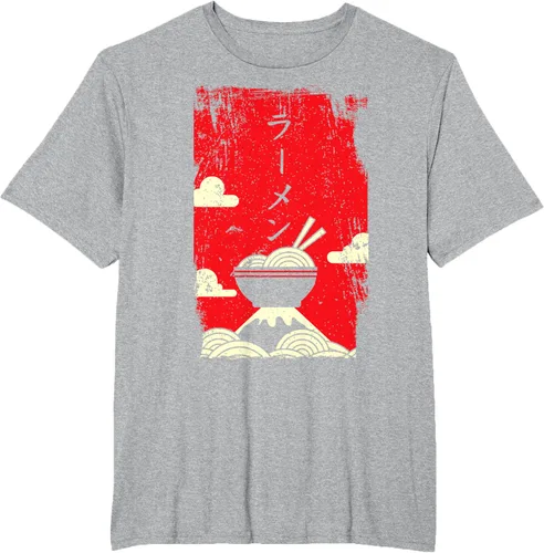 Vista 47 de Ramen Noodles Camiseta de arte japonés, Negro