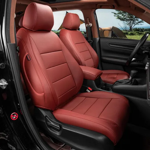 Vista 14 de coverdream CRV - Fundas de asiento de coche personalizadas para Honda 2012 Cuero sintético (beige)