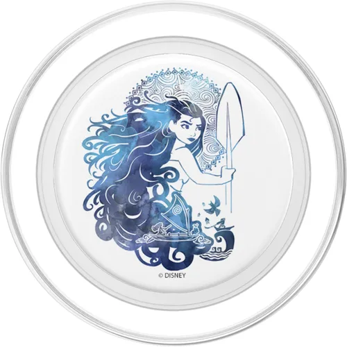 Vista 2 de Disney Moana Story In Hair PopSockets acuarela MagSafe PopGrip para iPhone