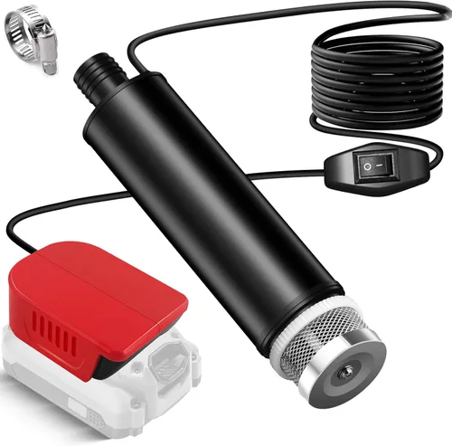 Vista 8 de Bomba de sumidero de agua inalámbrica para batería Milwaukee 18V M18, 635 GPH 120 W 12 V Bomba de transferencia de agua portátil, bomba eléctrica