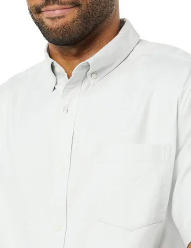 Vista 5 de Tienda Essentials Camisa Oxford elástica de manga corta con bolsillo para hombre