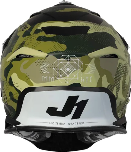 Vista 5 de Just1 Racing J39 - Casco de motocicleta MX Off-Road Motocross con carcasa externa de resina termoplástica
