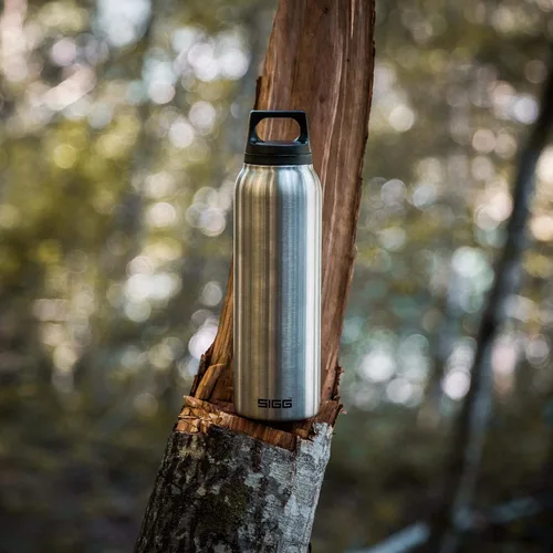 Vista 6 de SIGG - Botella de agua aislada - Termo Flask para frío y calor - A prueba de fugas - Sin BPA - Acero inoxidable 18/8 - 17 Oz Plateado