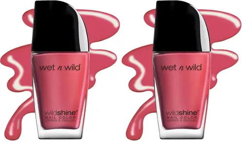 Vista 19 de wet n wild Wild Shine Esmalte de Uñas, Orange-Red Nuclear War, Color de Uñas Guerra nuclear