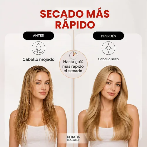 Vista 5 de Spray protector térmico para el cabello: mejora el brillo, elimina el encrespamiento, desenreda, evita las puntas abiertas, repone nutrientes, se