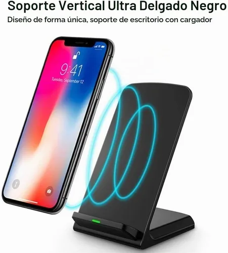 Vista 5 de Soporte de cargador inalámbrico rápido para Samsung Galaxy S25 S24 S23 S22 Ultra/S21/Note 20/S20/S10+/S10e/S9/S8+/S7 Edge Note 9/8 Qi Base de carga