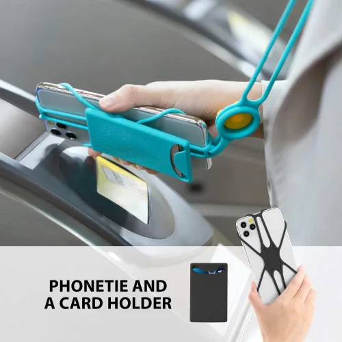 Vista 3 de Cordón para llevar teléfono celular + soporte de cuello 2 y protector de teléfono 2