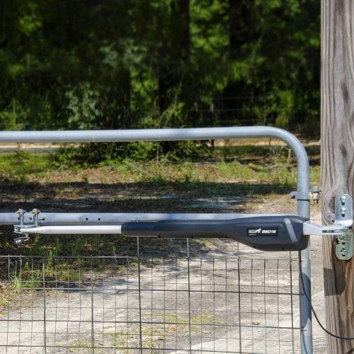Vista 5 de Mighty Mule Abridor de puerta, listo para solar, abridor automático de puerta para puertas batientes individuales de hasta 850 libras o 18 pies