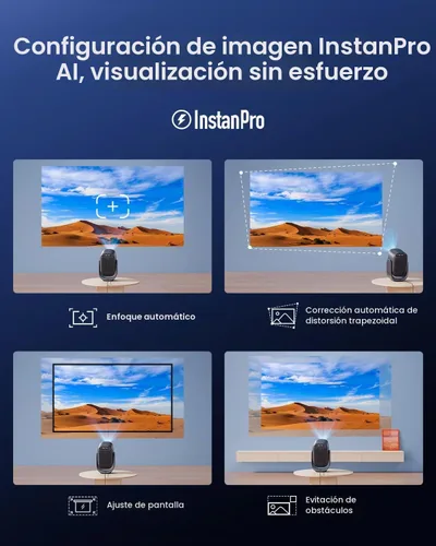 Vista 6 de Dangbei Mini proyector N2 con Wifi y Bluetooth, licencia oficial de Netflix, proyector portátil inteligente 1080P Dolby Audio