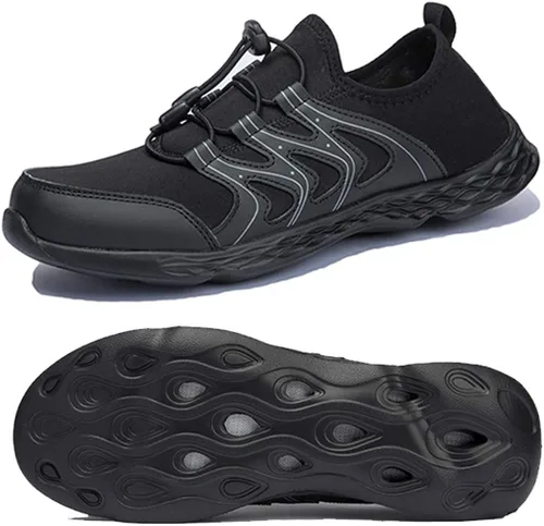 Vista 9 de deenor Zapatos de agua de secado rápido para hombre, ligeros deslizamientos en zapatos deportivos para caminar