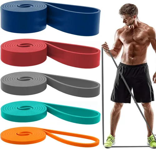 Vista 6 de Resistance Bands, Pull Up Assist Bands - Workout Bands, Eexercise Bands, Long Resistance Bands Set for Working Out, Fitness, Training, Physical
