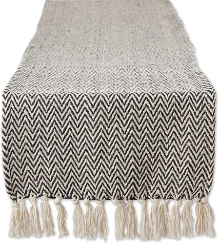 Vista 11 de DII Woven Basic - Camino de mesa Chevron de la colección de mesa, 15 x 72 pulgadas, gris