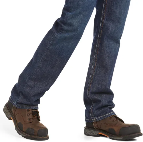 Vista 6 de Jeans para hombre Ariat, no Inflamable M5, ajuste entallado, corte recto