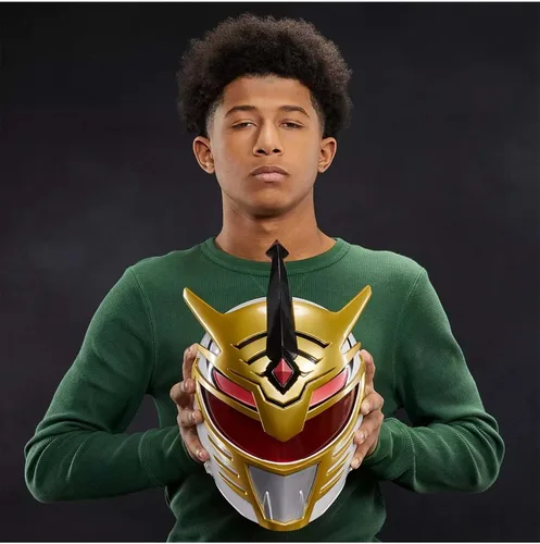 Vista 7 de Power Rangers Lightning Collection - Casco réplica prémium con soporte de exhibición (Lord Drakkon)