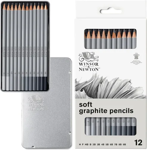 Vista 17 de Winsor & Newton Studio Collection - Lápices de grafito, juego de 5
