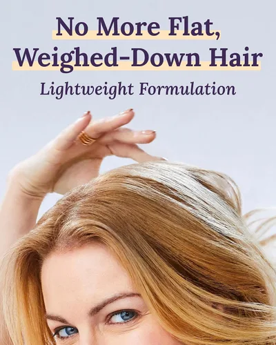 Vista 4 de Champú Voluminizador Keranique - Engrosamiento del cabello para cabello fino y que se adelgaza - Enriquecido con queratina, limpieza del cuero