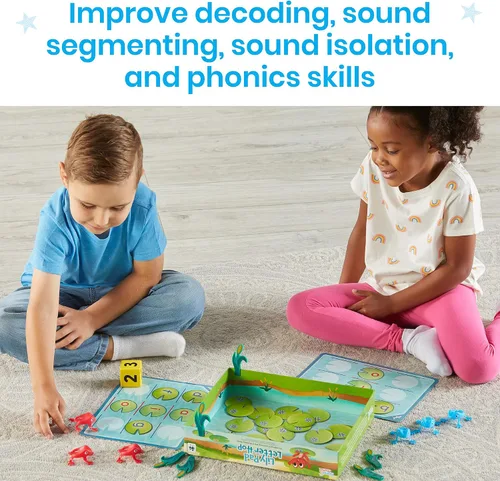 Vista 4 de hand2mind Lily Pad Letter Hop Word-Building Juego