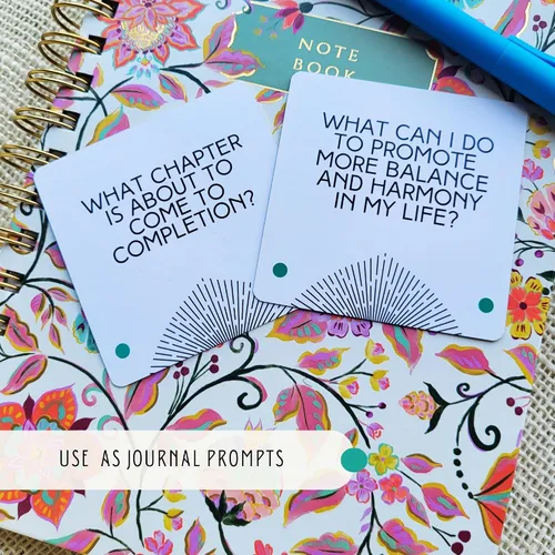 Vista 7 de Tarot Spread Deck: 82 tarjetas de preguntas para claridad e impacto. Herramienta de aprendizaje del tarot, artesanía se propaga intuitivamente