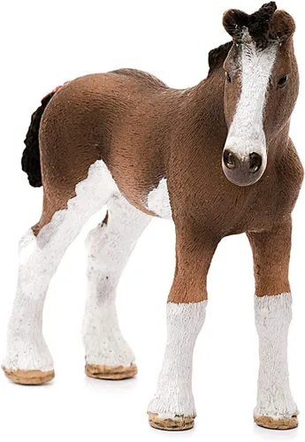 Vista 2 de Schleich Farm World - Figura de juguete Clydesdale Foal - Niños a partir